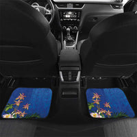 Fiji Bula Car Mats Tropical Plants with Palm Tree and Iguana Colorful