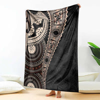 Fiji Traditional Masi Blanket Tapa Art Palm Leaves Pattern LT03 - Polynesian Pride