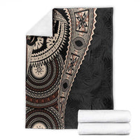 Fiji Traditional Masi Blanket Tapa Art Palm Leaves Pattern LT03 - Polynesian Pride