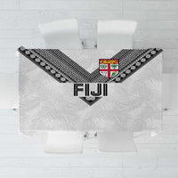 Rugby Fiji Tablecloth Fijian Masi Tribal Sporty Style White Color - Polynesian Pride