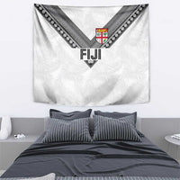 Rugby Fiji Tapestry Fijian Masi Tribal Sporty Style White Color - Polynesian Pride