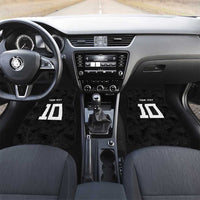 Rugby Fiji Car Mats Fijian Masi Tribal Sporty Style Black Color LT03 Set 2pcs - Front Black - Polynesian Pride