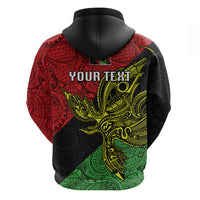 Personalised Papua New Guinea Southern Highlands Province Hoodie PNG Birds Of Paradise Polynesian Arty Style LT03 - Polynesian Pride