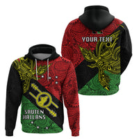 Personalised Papua New Guinea Southern Highlands Province Hoodie PNG Birds Of Paradise Polynesian Arty Style LT03 - Polynesian Pride