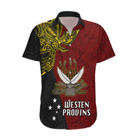 Personalised Papua New Guinea Western Province Hawaiian Shirt PNG Birds Of Paradise Polynesian Arty Style LT03 Red - Polynesian Pride