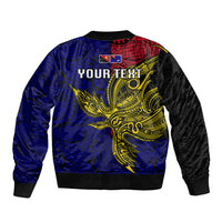 Personalised Papua New Guinea West New Britain Province Bomber Jacket PNG Birds Of Paradise Polynesian Arty Style LT03 - Polynesian Pride
