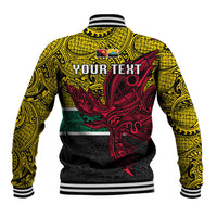 Personalised Papua New Guinea Hela Province Baseball Jacket PNG Birds Of Paradise Polynesian Arty Style LT03 - Polynesian Pride