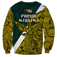 Papua New Guinea Jiwaka Province Sweatshirt PNG Birds Of Paradise Polynesian Arty Style LT03 - Polynesian Pride