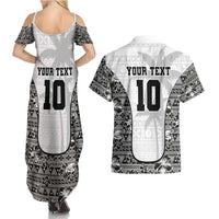 Custom Fiji Pacific Rugby 2024 Couples Matching Summer Maxi Dress and Hawaiian Shirt Tapa Tribal and Fijian Masi Pattern LT03 - Polynesian Pride