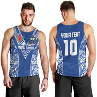 Custom Samoa Pacific Rugby 2024 Men Tank Top Polynesian Pacific Tribal Pattern