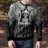 New Zealand Rugby Ugly Christmas Sweater Aotearoa Champion Cup History with Haka Dance LT03 - Polynesian Pride