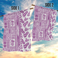 Hawaii Garden Flag Aloha Tropical Plants Tribal Pattern Pink Version LT03 - Polynesian Pride