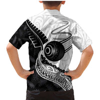 Personalised Aotearoa Lawn Bowls Family Matching Mermaid Dress and Hawaiian Shirt Maori and Silver Fern Half Style LT03 - Polynesian Pride