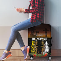 New Zealand and Australia ANZAC Day Luggage Cover Soldier and Last Post Camouflage Pattern LT03 - Polynesian Pride