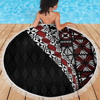 Tonga Ngatu Art Tattoo Polynesian Beach Blanket