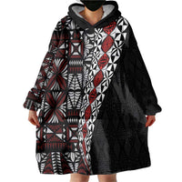 Tonga Ngatu Art Tattoo Polynesian Wearable Blanket Hoodie