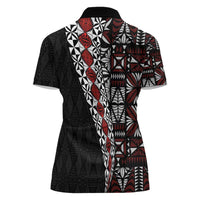 Tonga Ngatu Art Tattoo Polynesian Women Polo Shirt