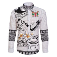 Fijian Traditional Culture Family Matching Off Shoulder Maxi Dress and Hawaiian Shirt Tapa Tribal Tattoos - Polynesian Pride