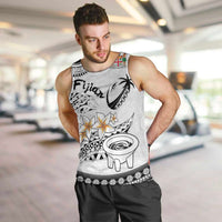 Fijian Traditional Culture Men Tank Top Tapa Tribal Tattoos LT03 White - Polynesian Pride