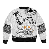 Fijian Traditional Culture Sleeve Zip Bomber Jacket Tapa Tribal Tattoos - Polynesian Pride