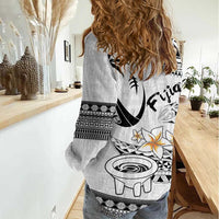 Fijian Traditional Culture Women Casual Shirt Tapa Tribal Tattoos LT03 - Polynesian Pride