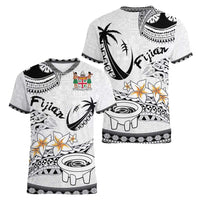 Fijian Traditional Culture Women V-Neck T-Shirt Tapa Tribal Tattoos LT03 - Polynesian Pride