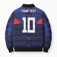 Custom Rugby Samoa Bomber Puffer Jacket Siva Tau Spirit Sporty Vibes - Polynesian Pride