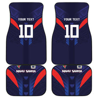 Rugby Samoa Car Mats Siva Tau Spirit Sporty Vibes - Polynesian Pride