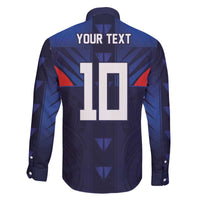 Custom Rugby Samoa Family Matching Off The Shoulder Long Sleeve Dress and Hawaiian Shirt Siva Tau Spirit Sporty Vibes - Polynesian Pride