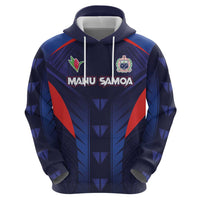 Custom Rugby Samoa Hoodie Siva Tau Spirit Sporty Vibes - Polynesian Pride