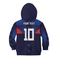 Custom Rugby Samoa Kid Hoodie Siva Tau Spirit Sporty Vibes - Polynesian Pride