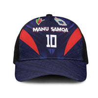 Custom Rugby Samoa Mesh Trucker Cap Siva Tau Spirit Sporty Vibes - Polynesian Pride