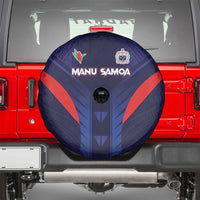 Rugby Samoa Spare Tire Cover Siva Tau Spirit Sporty Vibes - Polynesian Pride