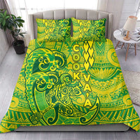 Cook Islands Vaa Polynesian Art Tattoo Bedding Set National Color