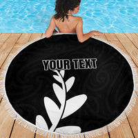 Personalised New Zealand Canoeing Special Jersey Beach Blanket