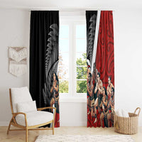 New Zealand Te Matatini Window Curtain Kapa Haka and Silver Fern - Maori Art Pattern