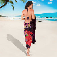 Pasifika Festival Sarong Plumeria Turtles with Hibiscus - Polynesian Art Tattoo Pink Color LT03 - Polynesian Pride