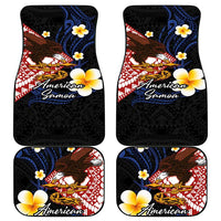 American Samoa Flag Day Car Mats Polynesian Tatau Art and Plumeria