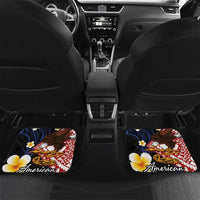 American Samoa Flag Day Car Mats Polynesian Tatau Art and Plumeria
