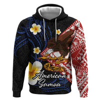 American Samoa Flag Day Hoodie Polynesian Tatau Art and Plumeria