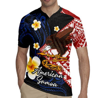American Samoa Flag Day Rugby Jersey Polynesian Tatau Art and Plumeria