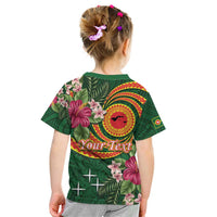 Manuʻa Islands Kid T Shirt Polynesian Art Tattoo Style and Tropical Plants