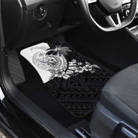 Hafa Adai Guam Car Mats Polynesian Palm Tree Tattoo Hibiscus and Plumeria Art