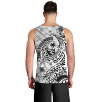 Guam-Land of the Chamorro Men Tank Top Polynesian Tattoo Style Hibiscus and Plumeria Art LT03 - Polynesian Pride