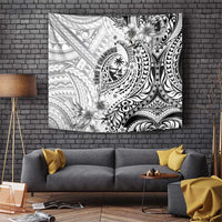 Guam-Land of the Chamorro Tapestry Polynesian Tattoo Style Hibiscus and Plumeria Art