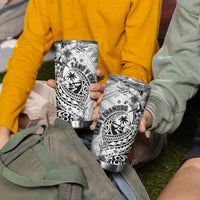 Guam-Land of the Chamorro Tumbler Cup Polynesian Tattoo Style Hibiscus and Plumeria Art