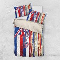 Hawaiian Sea Animals Bedding Set with Lei and Flag Style