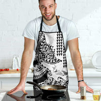 Hawaiian Tribal Manta Ray Apron Kakau Tattoo and Polynesian Art Motif Pattern