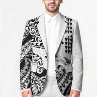 Hawaiian Tribal Manta Ray Blazer Kakau Tattoo and Polynesian Art Motif Pattern LT03 - Polynesian Pride