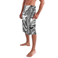 Hawaiian Tribal Manta Ray Lavalava Kakau Tattoo and Polynesian Art Motif Pattern